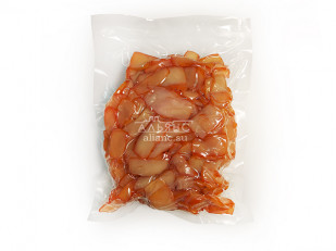 Шашлычок из карася холодного копчения: Осьминог (ломтики из филе кальмара)