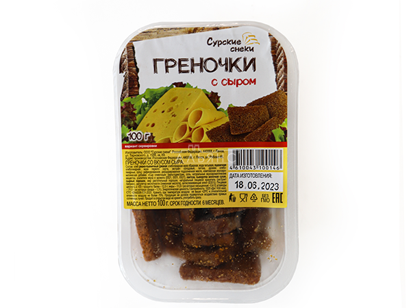 Сурские гренки со вкусом Сыра (100 гр) в Оренбурге