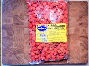 Джерки говяжьи со вкусом чеснока 45 гр.: Арахис в глазури со вкусом тайский перец