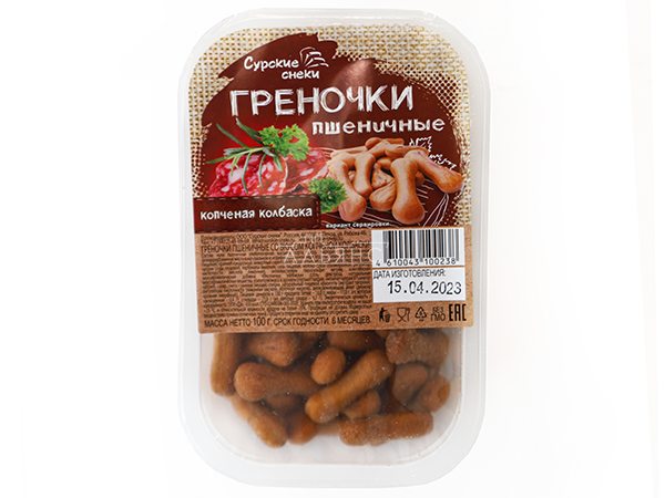 Сурские (ПШЕНИЧНЫЕ) Копченая колбаска (100 гр) в Оренбурге