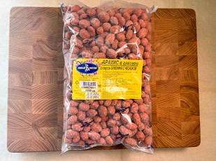 Корюшка без икры вяленая ГОСТ (крупная): Арахис в глазури со вкусом буженина с чесноком