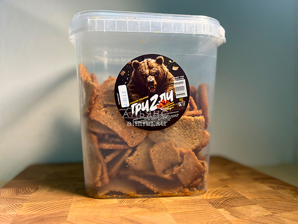 Ведро Ржаные гренки со вкусом Крылышки Барбекю (1 кг) в Оренбурге