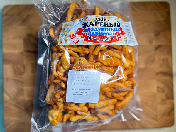 Жареный сыр "ВКУСНЯШКА" со вкусом пармезан (500 гр) в Оренбурге