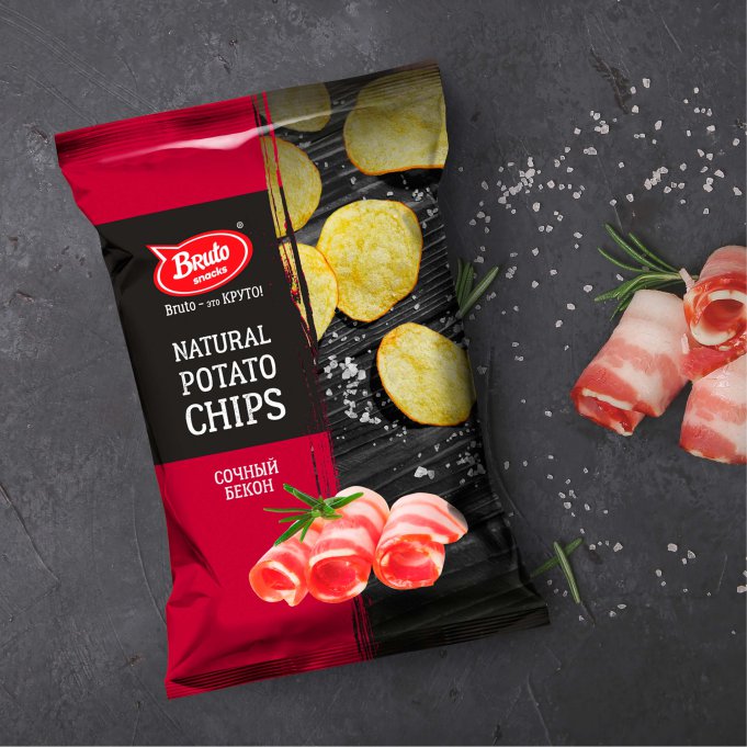 Картофель «Бруто» со вкусом бекона 130 гр. в Оренбурге