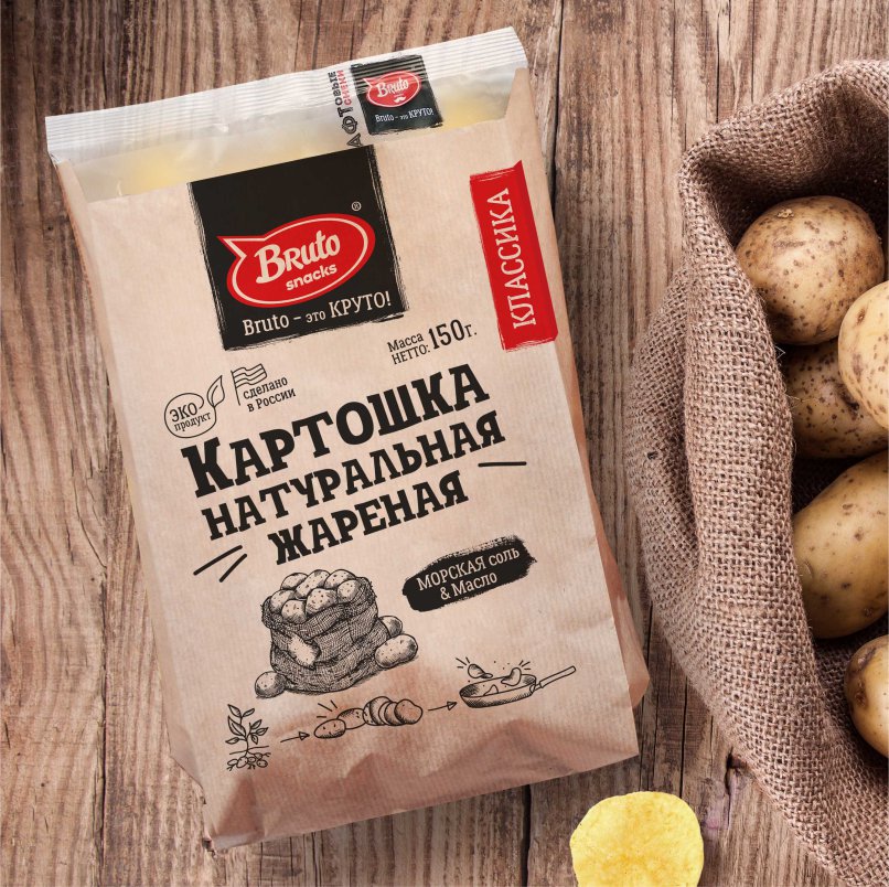Картофель «Бруто» с солью 130 гр. в Оренбурге