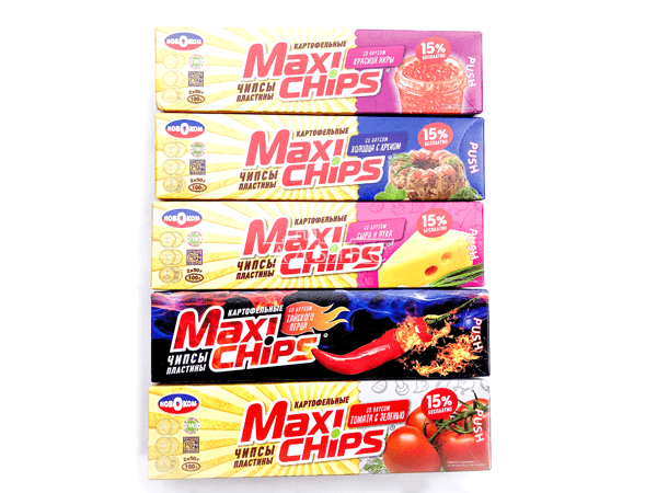 Чипсы "Maxi chips" ассорти 100 гр. в Оренбурге